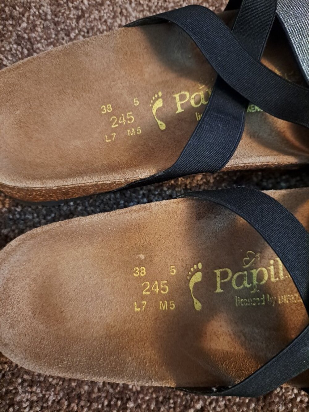 Papillio by Birkenstock Cosma stretch sandals featuring a contoured cork footbed - Picture 5 of 5